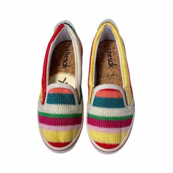 NWT The Sak Cadenza Womens Beach Stripe Fabric Slip On Flats Size 7.5 - Picture 7 of 16